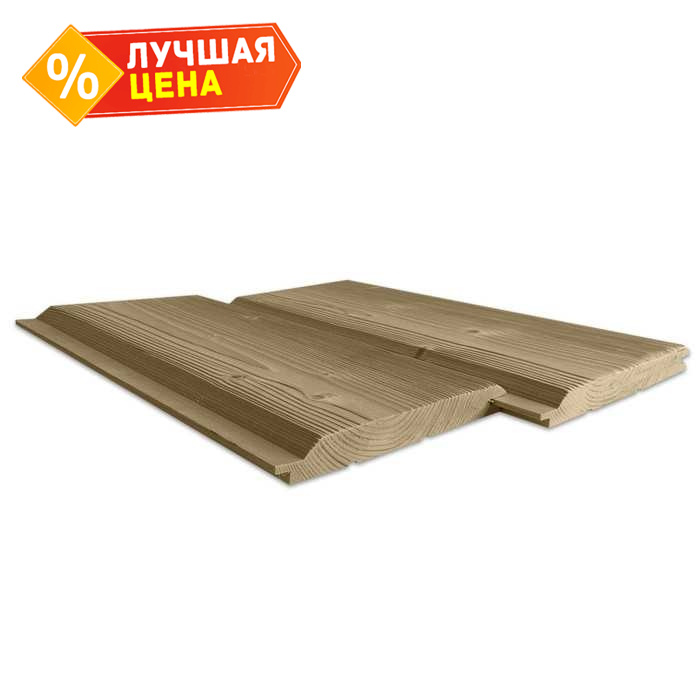 Имитация бруса UTVF крашенная 21x196x6000 мм АВ Ель Натуральное масло Серый