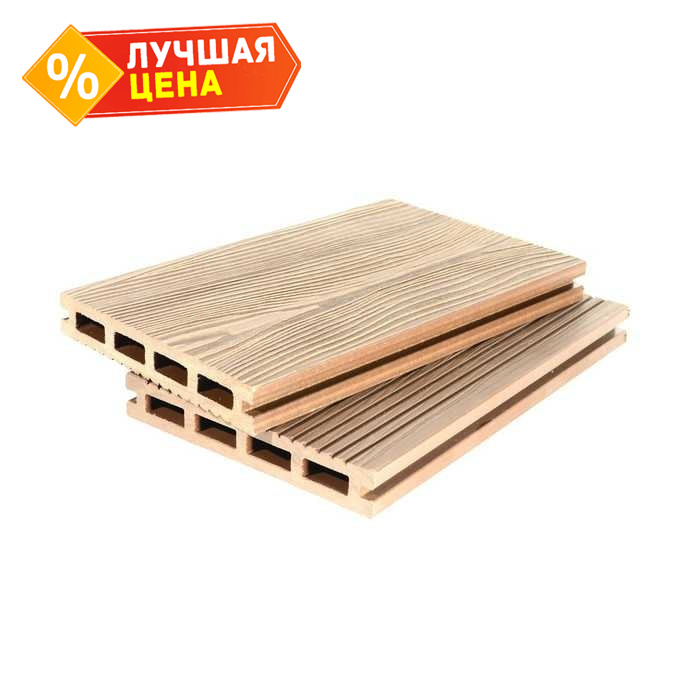 Террасная доска ДПК Grand Line 3D 22x140x4000 мм Бронзовый