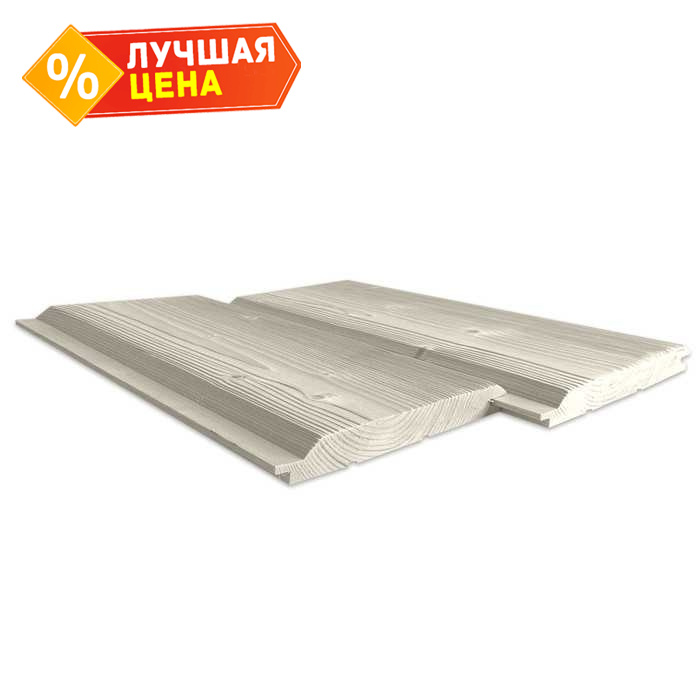 Имитация бруса UTVF крашенная 21x146x6000 мм АВ Хвоя Натуральное масло Серый