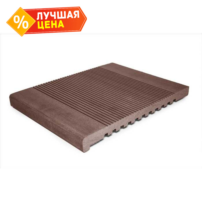 Ступень Grand Line массив 22x320x4000 мм Шоколад