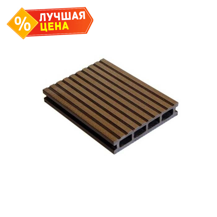 Террасная доска ДПК MasterDeck Light 24x140x3000 мм Венге