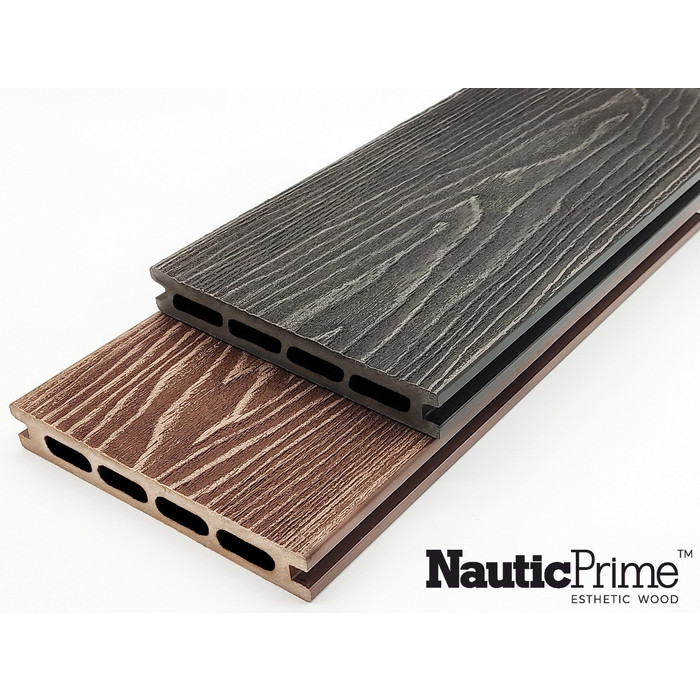 Террасная доска ДПК NauticPrime Middle Esthetic Wood 24х149х4000 мм Венге